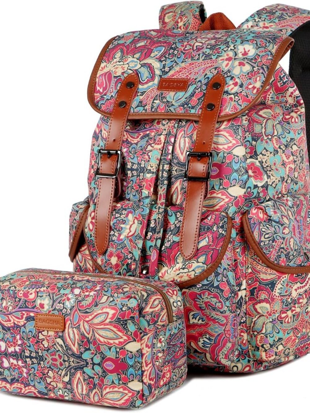 Large Women Laptop Backpack 15.6 inch Computer Backpack Travel Hiking Backpack W
